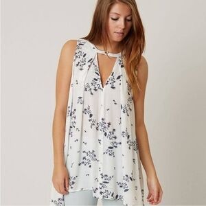 Free People Tree Swing Tunic Tank top size large